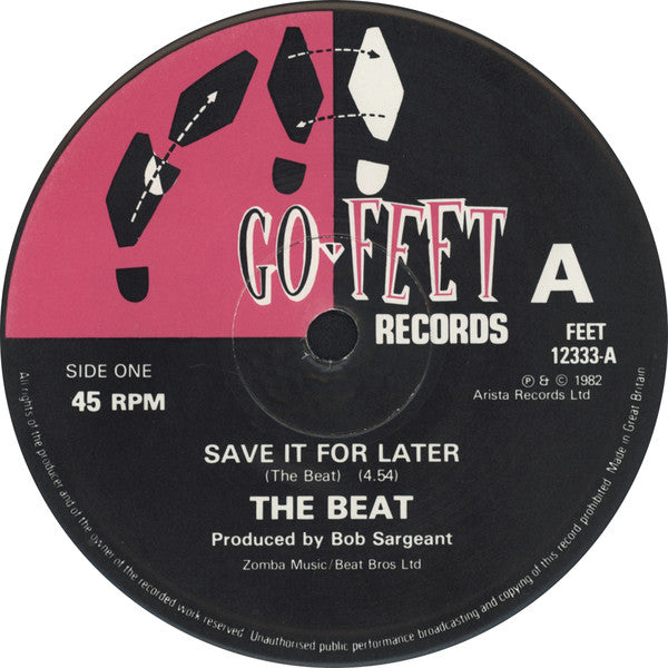 The Beat (2) : Save It For Later (12", Single)