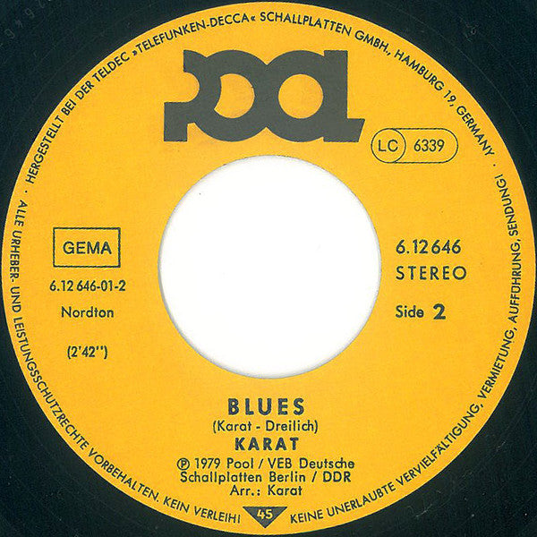 Karat : Über Sieben Brücken Mußt Du Gehn (7", Single, RE)