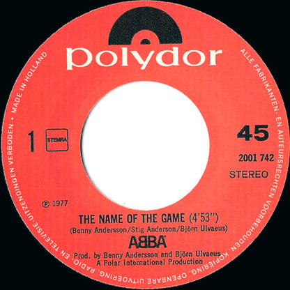 ABBA : The Name Of The Game / I Wonder (Departure) (7", Single)
