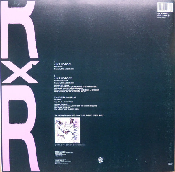 Rufus & Chaka Khan : Ain't Nobody (Remix) (12")