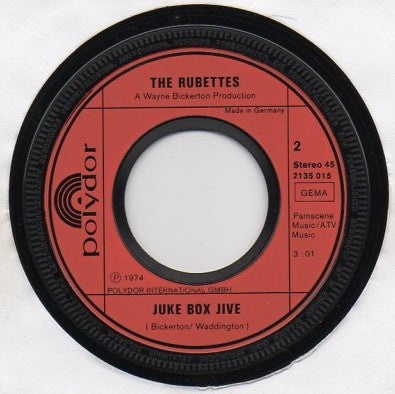 The Rubettes : Sugar Baby Love  / Juke Box Jive (7", Single)