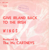 Wings (2) : Give Irland Back To The Irish (7", Single)