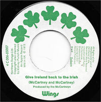 Wings (2) : Give Irland Back To The Irish (7", Single)