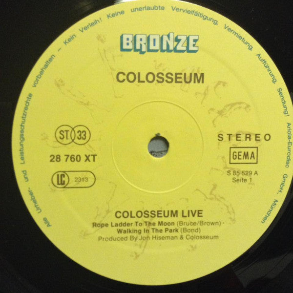 Colosseum : Colosseum Live (2xLP, Album, RE, Gat)