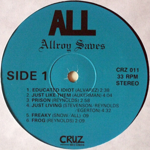 ALL (2) : Allroy Saves (LP, Album)