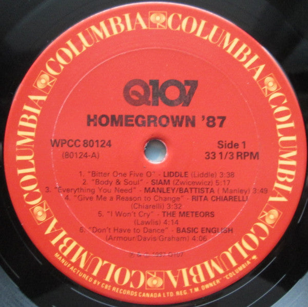Various : Q107 Homegrown Album Volume 9 (LP, Album, Comp)