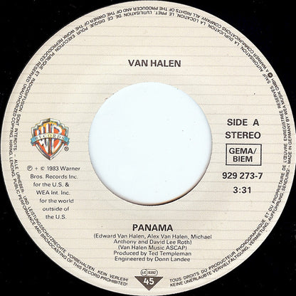 Van Halen : Panama (7", Single)