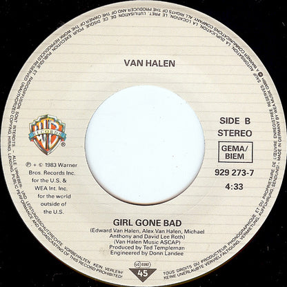 Van Halen : Panama (7", Single)