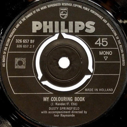 Dusty Springfield : I Just Don't Know What To Do With Myself (7", Single, Mono, 3-P)