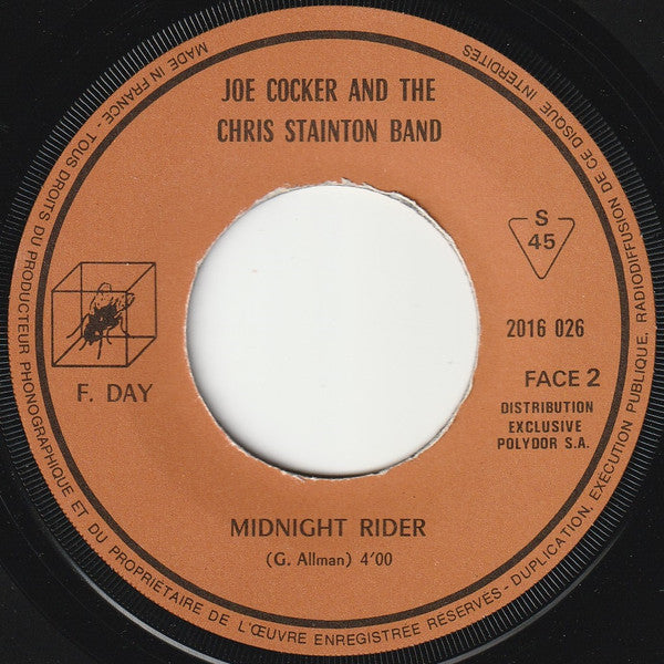 Joe Cocker And The Chris Stainton Band : Woman To Woman / Midnight Rider (7", Single, Pap)