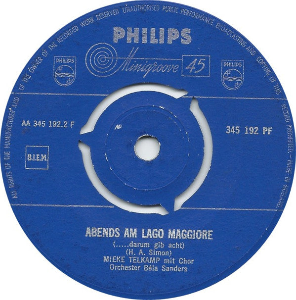 Mieke Telkamp : Prego, Prego, Gondoliere (7", Single)