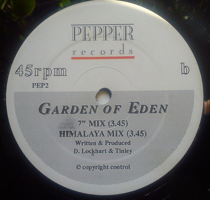 The Garden Of Eden : The Garden Of Eden (The Serpent In The Garden) // The Garden Of Eden (7" Mix) / (The Himalayan Mix) (12", Single)
