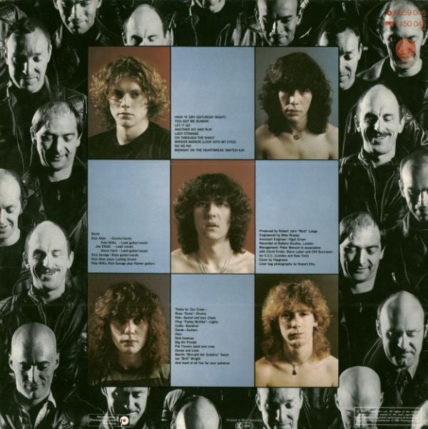 Def Leppard : High 'N' Dry (LP, Album)
