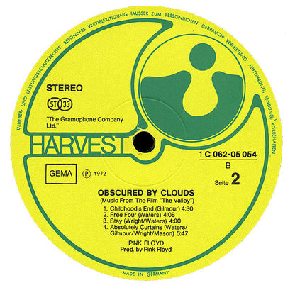 Pink Floyd : Obscured By Clouds (LP, Album)
