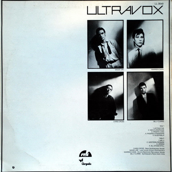 Ultravox : Vienna (LP, Album, RE)
