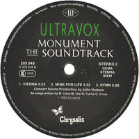 Ultravox : Monument The Soundtrack (LP, Album)