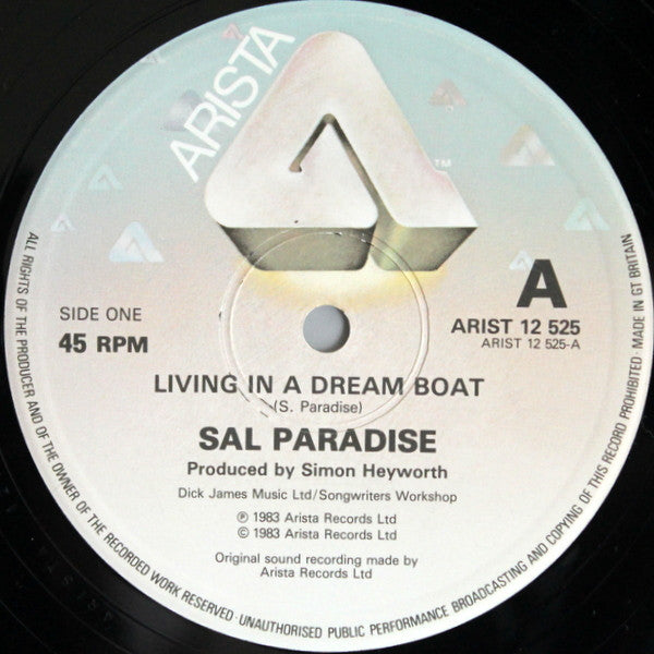 Sal Paradise (3) : Living In A Dream Boat (12", Maxi)