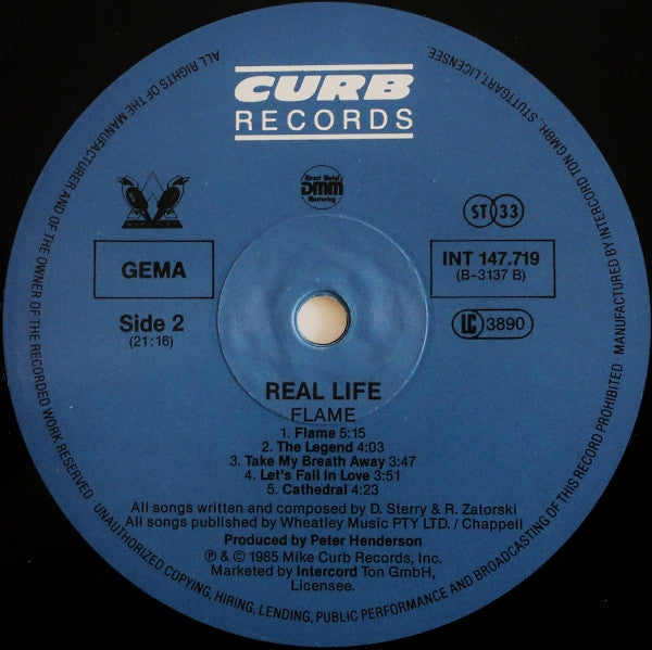 Real Life : Flame (LP, Album)