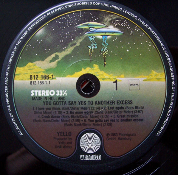 Yello : You Gotta Say Yes To Another Excess (LP, Album)