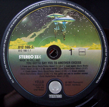 Yello : You Gotta Say Yes To Another Excess (LP, Album)