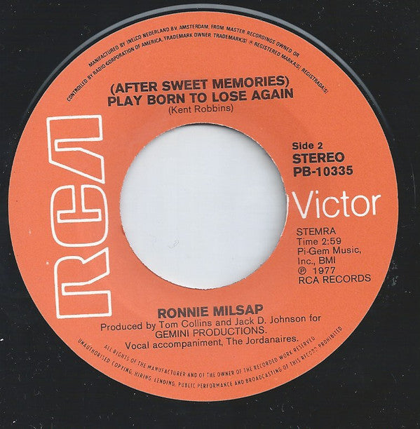 Ronnie Milsap : Daydreams About Night Things (7", Single)