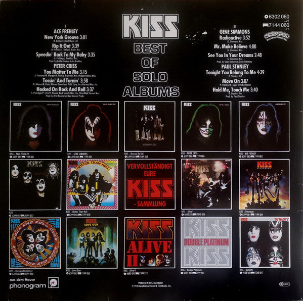 Kiss : Best Of Solo Albums (LP, Comp, RE)