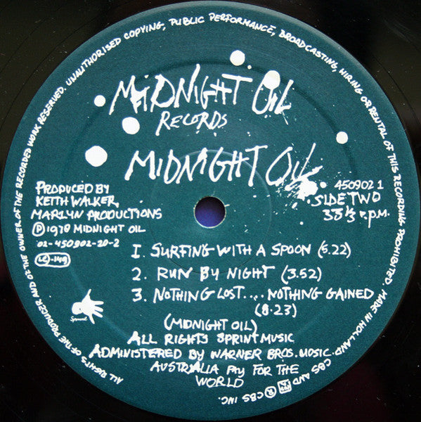 Midnight Oil : Midnight Oil (LP, Album, RE)