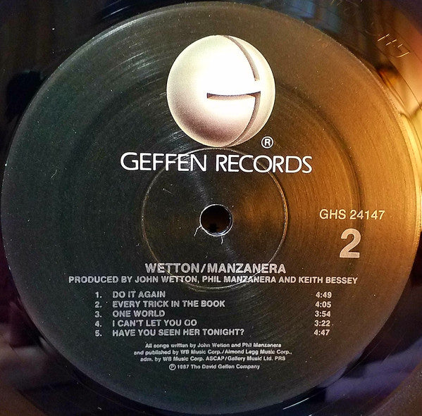 Wetton* / Manzanera* : Wetton/Manzanera (LP, Album, SRC)