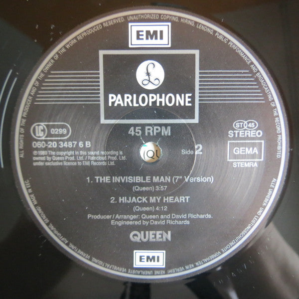 Queen : The Invisible Man (12", Maxi)