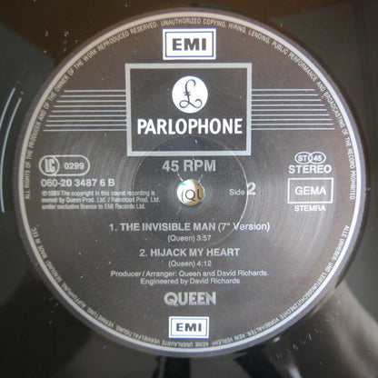Queen : The Invisible Man (12", Maxi)