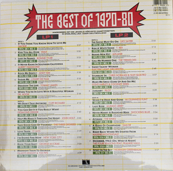 Various : The Best Of 1970-80 (2xLP, Comp)