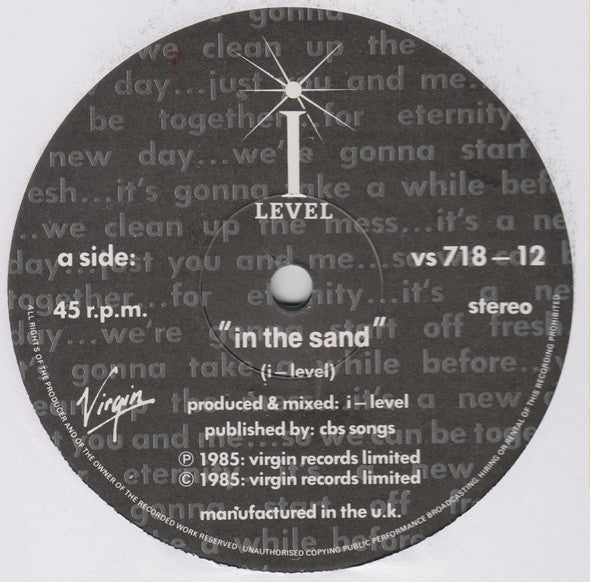 I-Level : In The Sand (12")