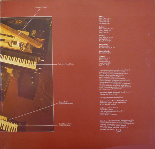 Rick Wakeman : The Six Wives Of Henry VIII (LP, Album, RE, Gat)