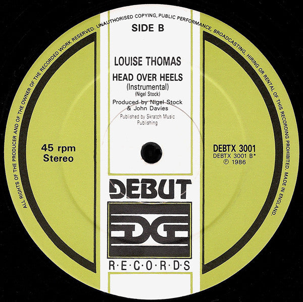 Louise Thomas : Head Over Heels (12")