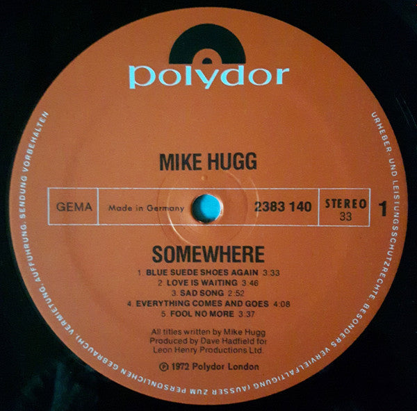 Mike Hugg : Somewhere (LP)