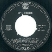 Elvis Presley : King Creole (7", EP, RP)