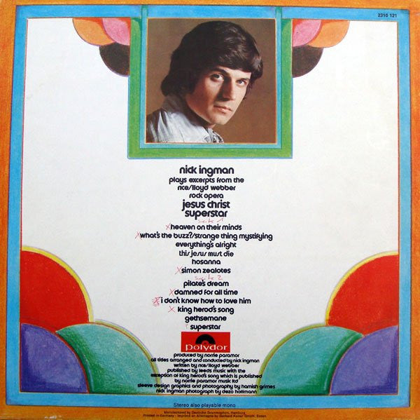 Nick Ingman : Plays Excerpts From The Rice/Lloyd Webber Rock Opera Jesus Christ, Superstar (LP)
