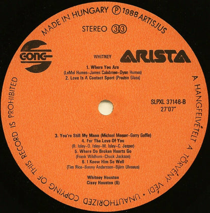 Whitney Houston : Whitney (LP, Album)