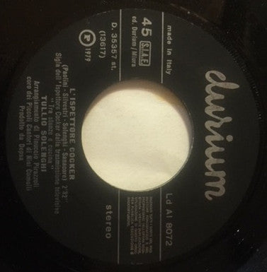 Tullio Solenghi : L'Ispettore Cocker (7")
