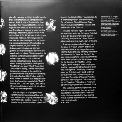 Mike Bloomfield And Al Kooper : The Live Adventures Of Mike Bloomfield And Al Kooper (2xLP, Album)
