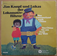Michael Ende : Jim Knopf Und Lukas Der Lokomotivführer - Von Lummerland Nach China / Von China Bis Ans Ende Der Welt  (2xLP, RE, Gat)
