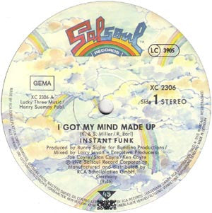 Instant Funk : I Got My Mind Made Up (12", Ltd)
