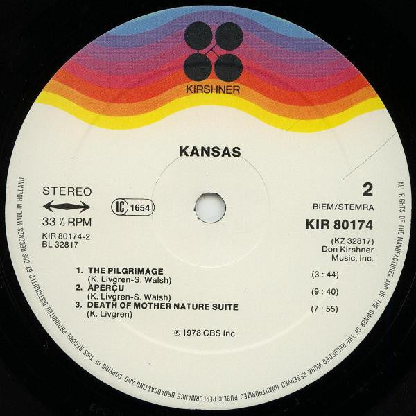 Kansas (2) : Kansas (LP, Album, RE)