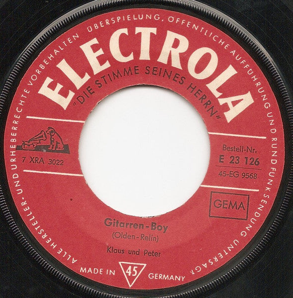 Klaus und Peter : Komm, Wir Gehen / Gitarren-Boy (7", Single)