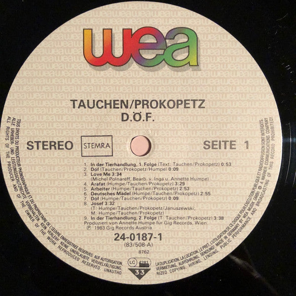 Tauchen - Prokopetz* : DÖF (LP, Album)
