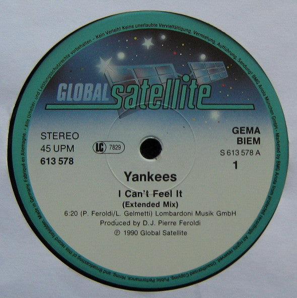 Yankees : I Can't Feel It (12")