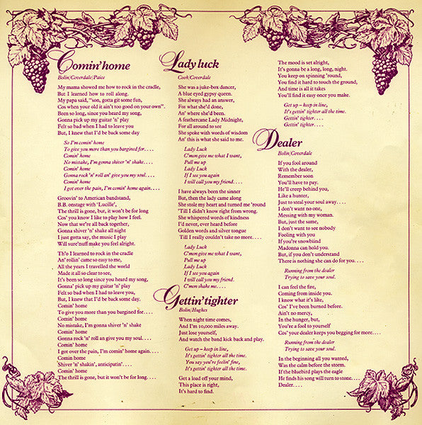 Deep Purple : Come Taste The Band (LP, Album, RE, Gat)