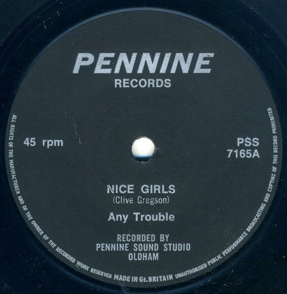 Any Trouble : Yesterdays Love (7", Single)