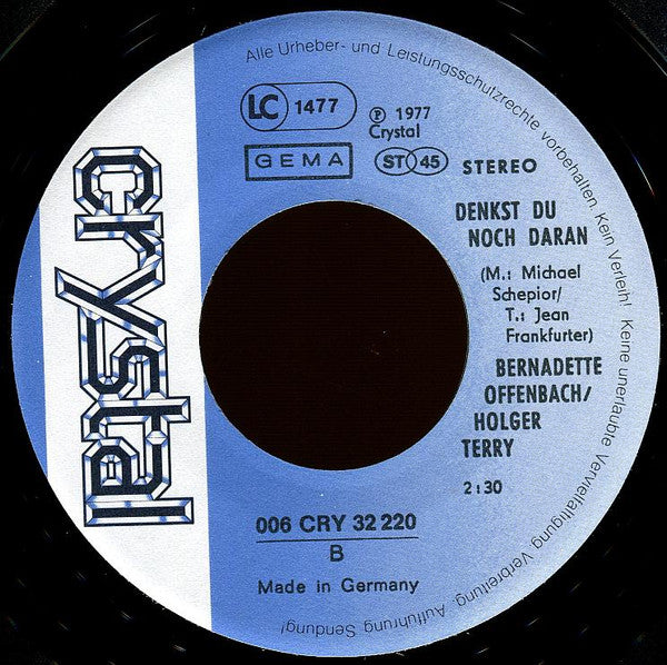 Bernadette Offenbach & Holger Terry : Komm Mach Dich Frei (7", Single)