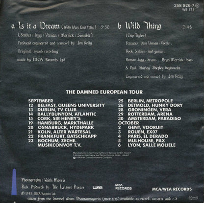 The Damned : Is It A Dream (7", Single)